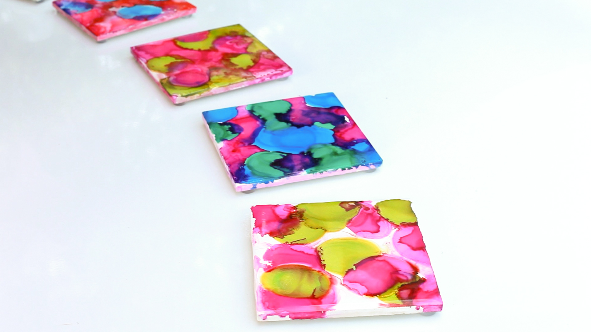 DIY Watercolor Coasters (video)