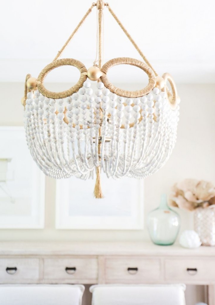 beaded chandelier