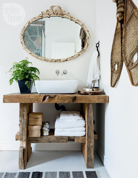 repurposed bathroom vanity