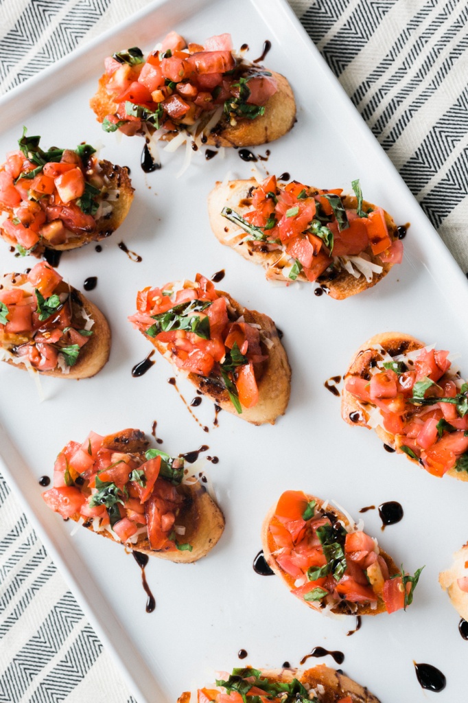 Classic Bruschetta With Spicy Balsamic Glaze